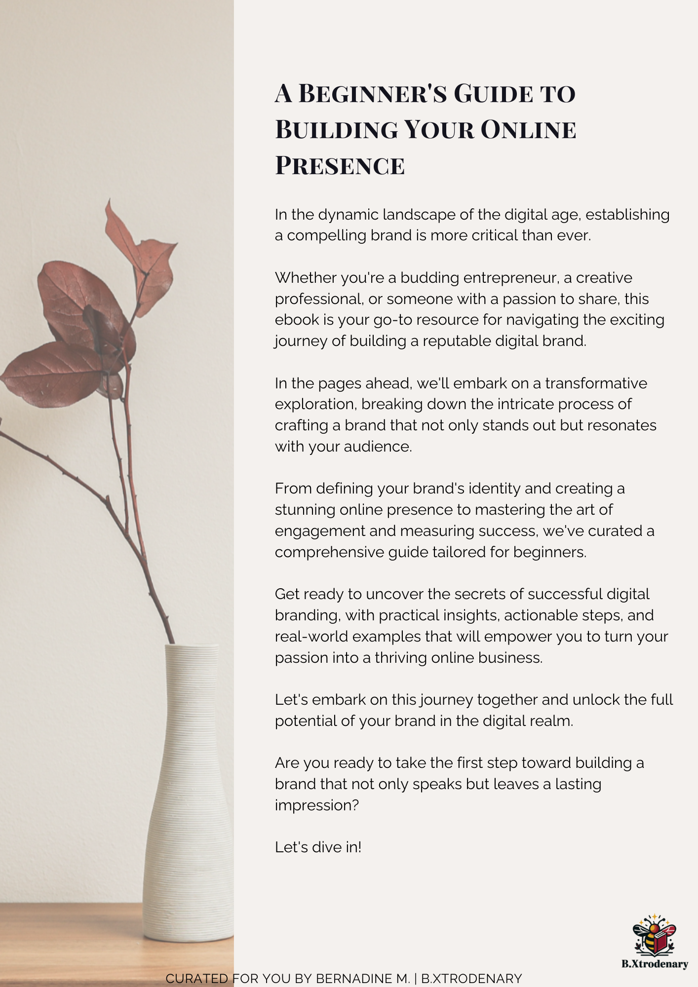 Build Your Brand | Personal Branding Guide for Beginners | Digital Download