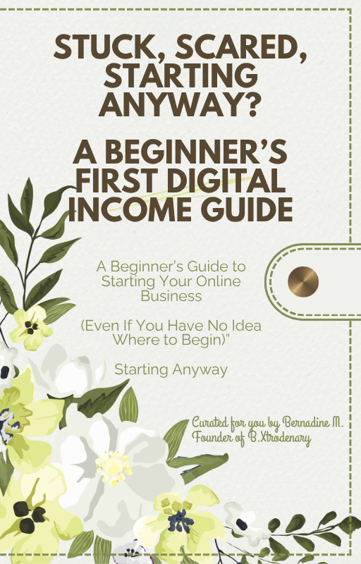 Stuck, Scared, Starting Anyway? | Beginner's Guide to Starting an Online Business | Digital Download