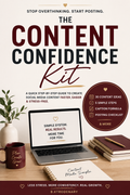 The Content Confidence Kit | Create Content Without the Stress | Social Media Guide | Digital Download