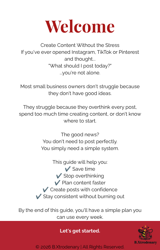 The Content Confidence Kit | Create Content Without the Stress | Social Media Guide | Digital Download