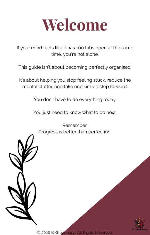 The Extraordinary Focus Reset | Productivity Guide & Printable Workbook | Digital Download
